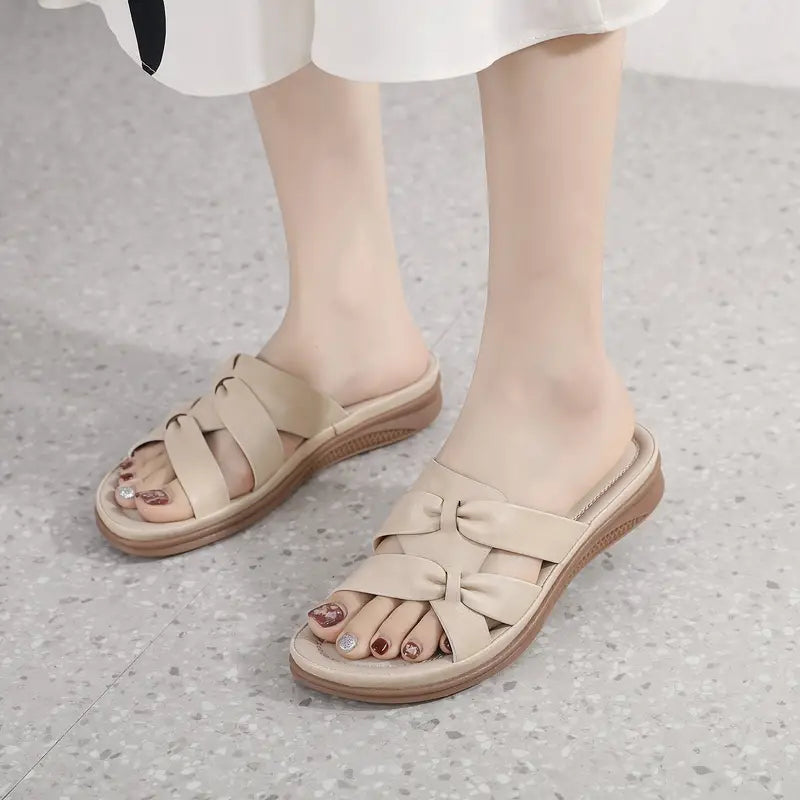 Lasino  | einfache Gleitsandalen mit offener Zehe