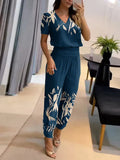 Blau mit Muster 1