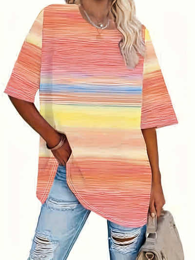 Gelbes Streifen-T-Shirt – Clara