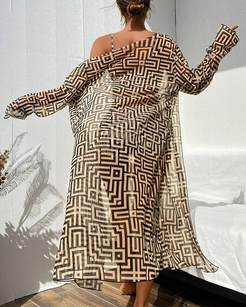 Badeanzug Hohe Taille Dreiteilig