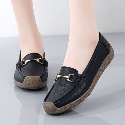 Graue Komfort Loafers - Emilia