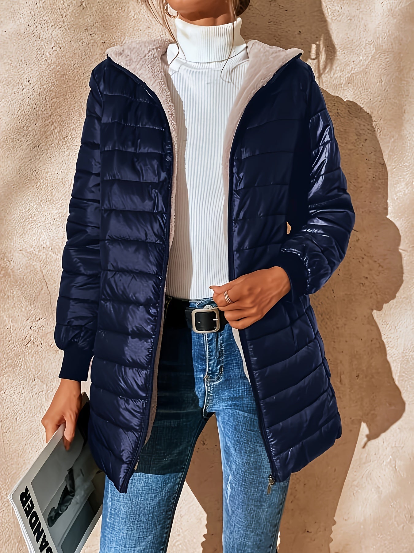 Kapuzenjacke mit Reißverschluss - Lässige Langarmjacke für den perfekten Alltagslook