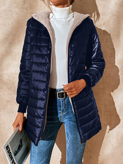 Kapuzenjacke mit Reißverschluss - Lässige Langarmjacke für den perfekten Alltagslook