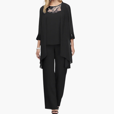 Dreiteiliges formelles Set für Frauen - elegante Kombination