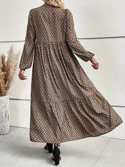 Braunes Polka-Dot-Kleid - Anna