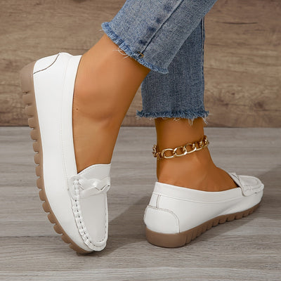 Bequeme Weiße Loafers - Soft Sole