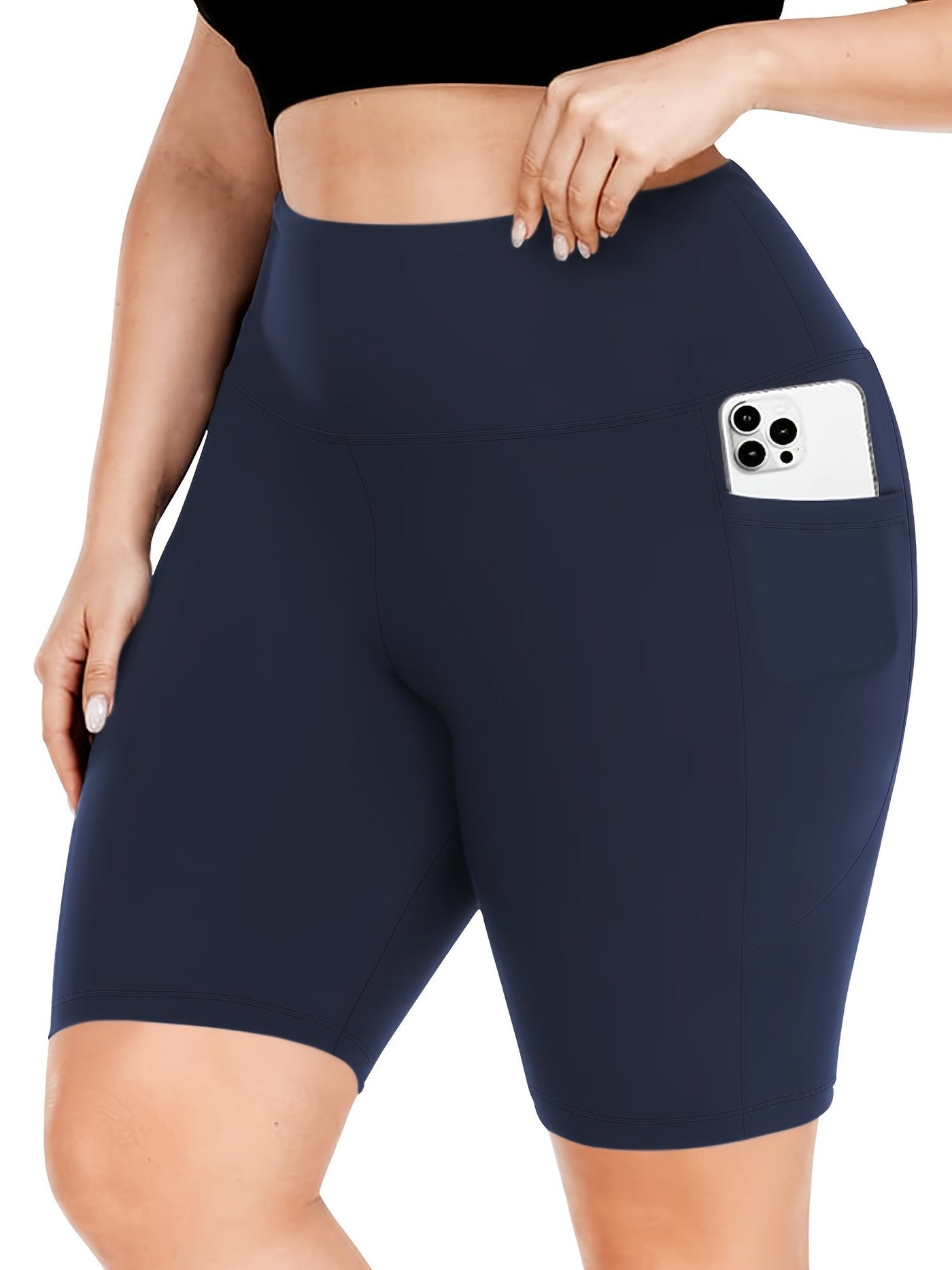 Dehnbare Taschen-Shorts - Rosa