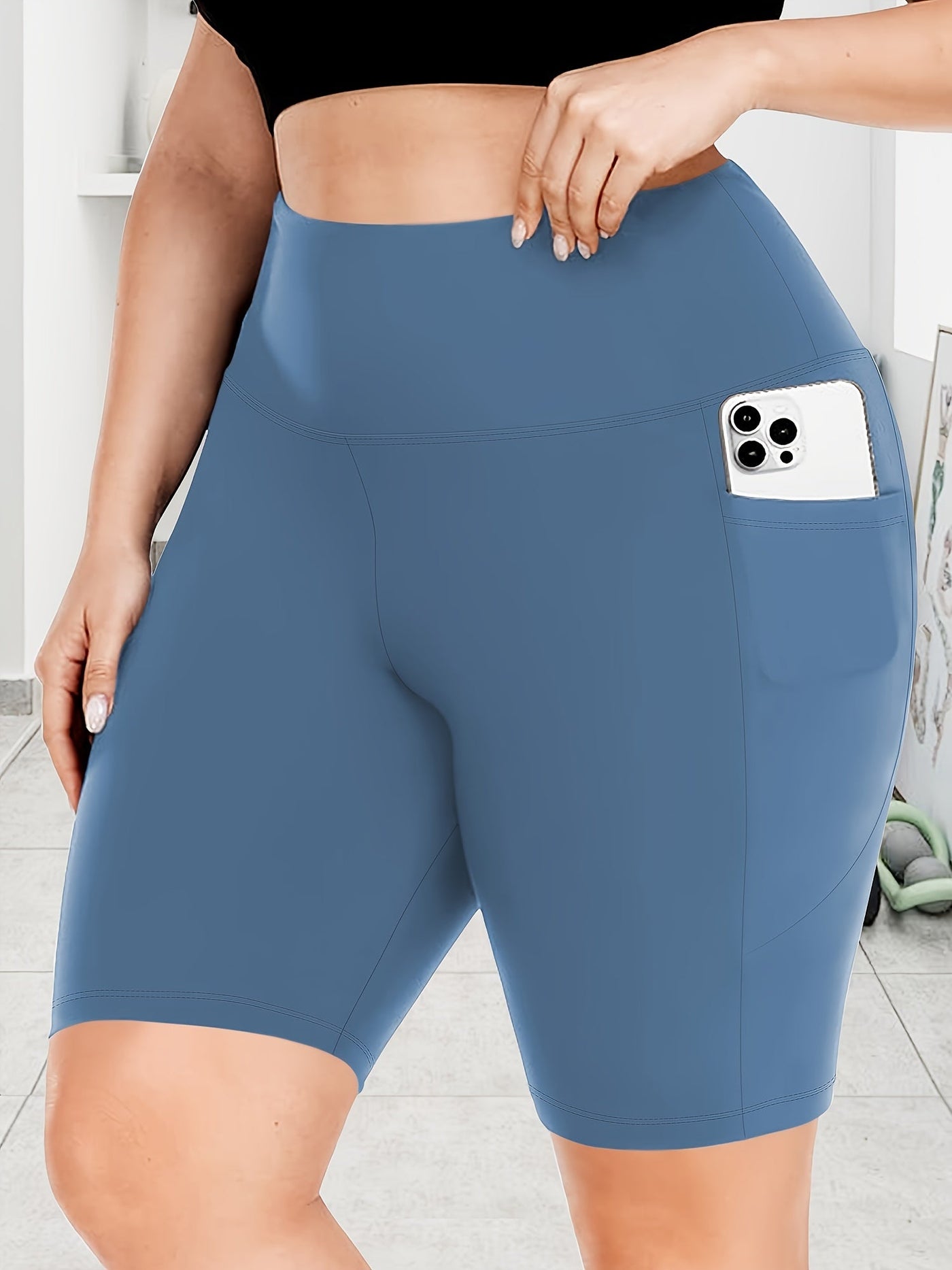 Dehnbare Taschen-Shorts - Rosa