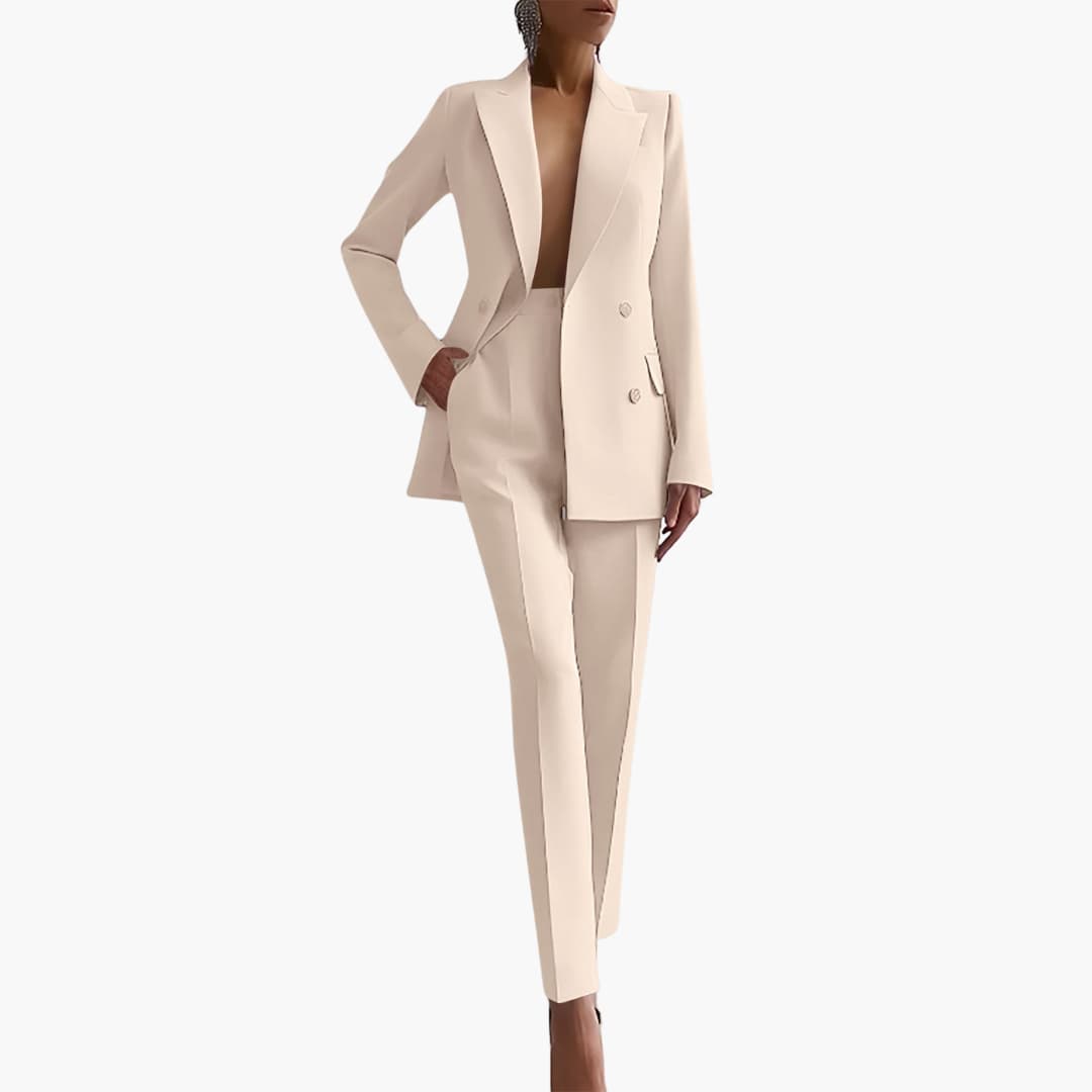 Elegantes Damen Blazer-Ensemble - Taillierter Schnitt mit Hose