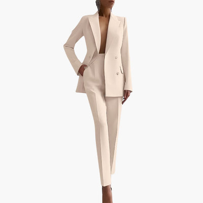 Elegantes Damen Blazer-Ensemble - Taillierter Schnitt mit Hose
