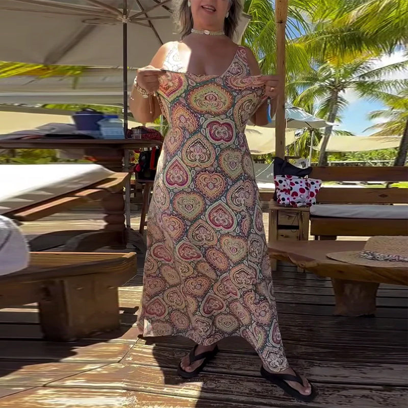 Badeanzug Strapless Herz Urlaub Druck