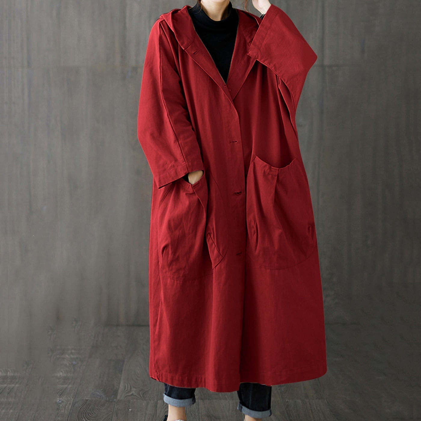 Vere | Winddichter Trenchcoat in Übergröße mit Taschen für Damen