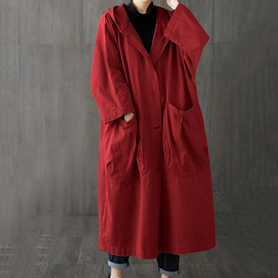 Vere | Winddichter Trenchcoat in Übergröße mit Taschen für Damen