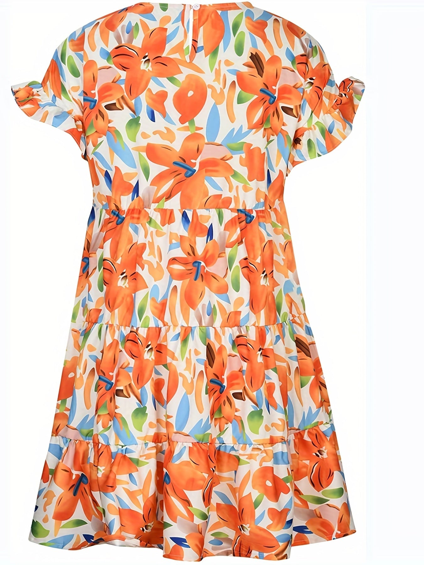 Buntes Sommerkleid mit Rüschen - Amelie