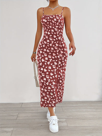 Blumen-Maxikleid Schwarz - Isabella