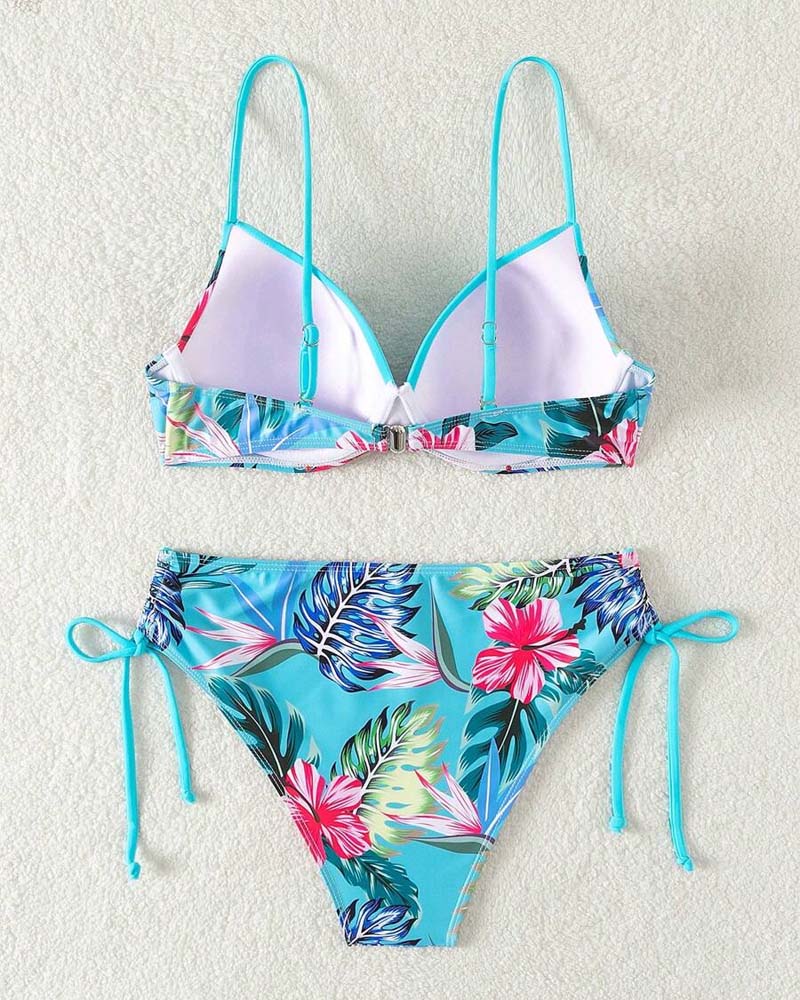 Zweiteiliges Badeanzug Trendy Bedruckt