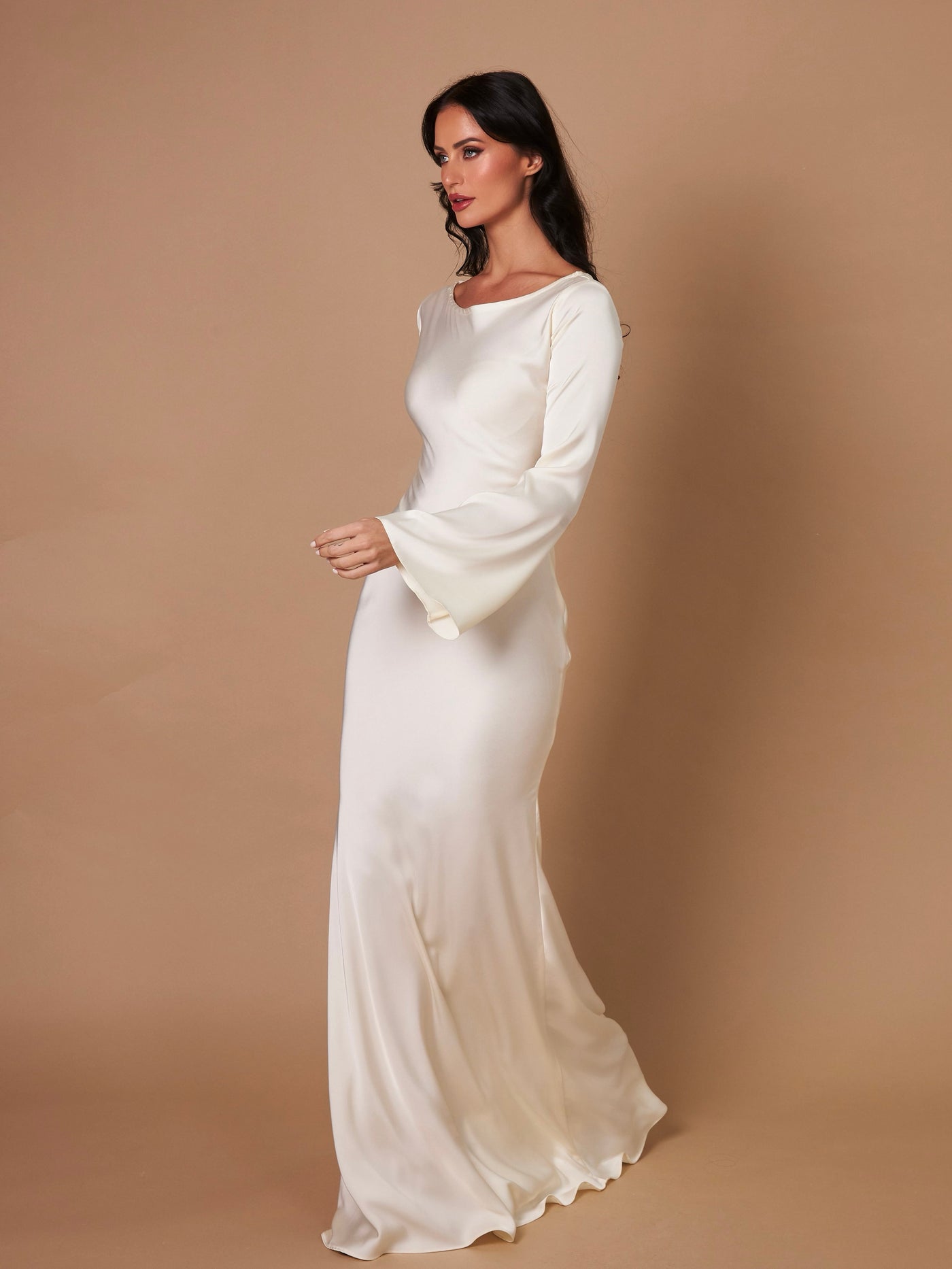 Sophie | Langärmliges Maxikleid – Fließender Schnitt für Eleganz und Komfort