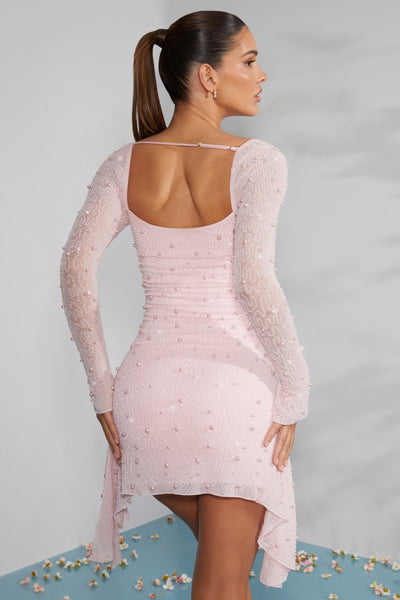 Elena | Minikleid mit Luxuriösen Perlen  | 1+1 Gratis