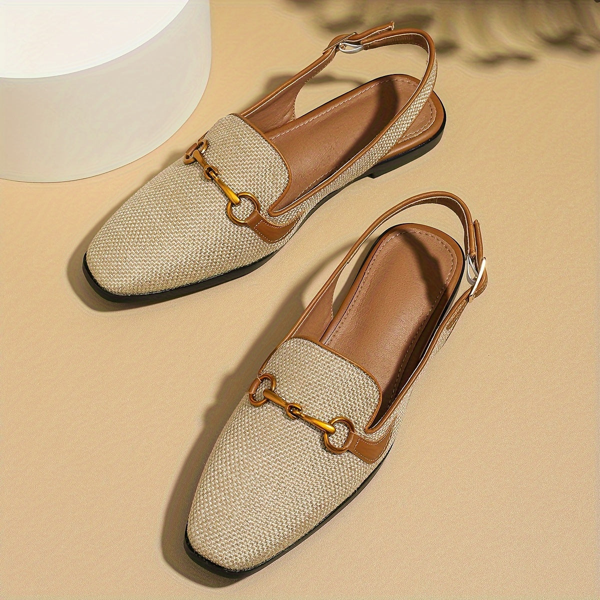 Elegante Apricot Damen Sandalen