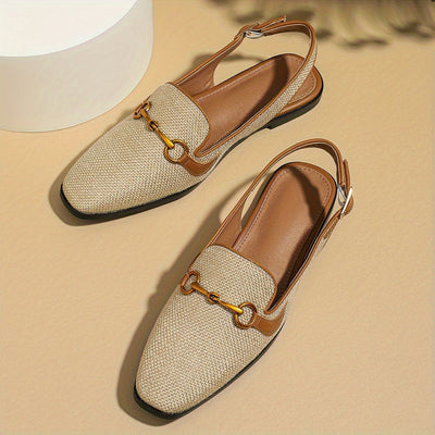 Elegante Apricot Damen Sandalen