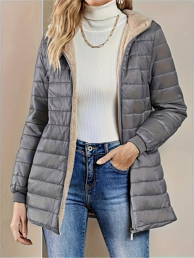 Kapuzenjacke mit Reißverschluss - Lässige Langarmjacke für den perfekten Alltagslook