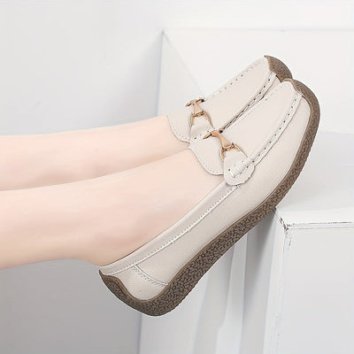 Graue Komfort Loafers - Emilia