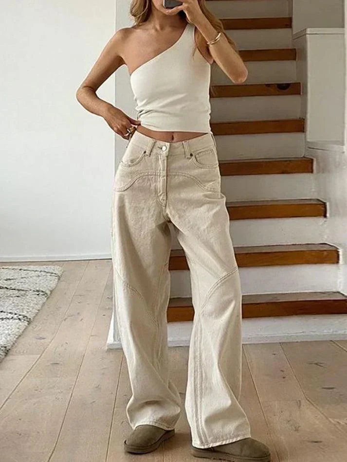 Julia | Baggy-Jeans - Details Der Naht