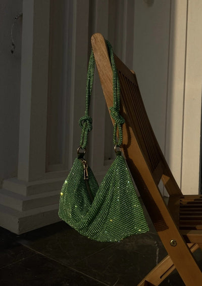 Lara | Moderne Schultertasche in leuchtendem Limettengrün
