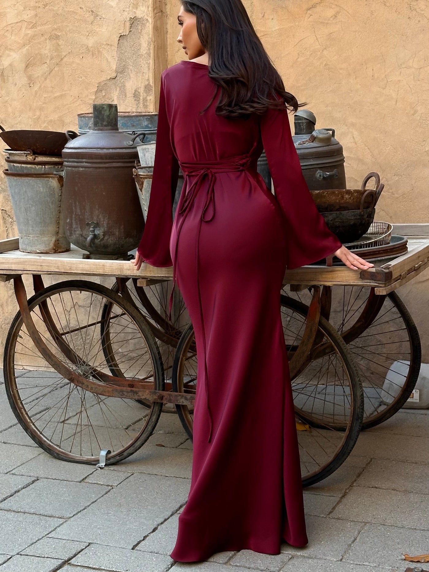 Sophie | Langärmliges Maxikleid – Fließender Schnitt für Eleganz und Komfort