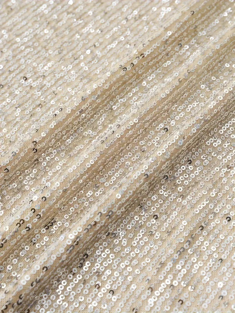 Elisha - glanzendes Minikleid mit einem Schulter