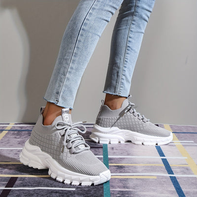 Graue Trendige Sneaker - Lena