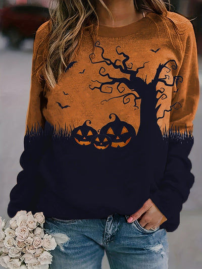 Sweatshirt mit Rundhalsausschnitt für Halloween