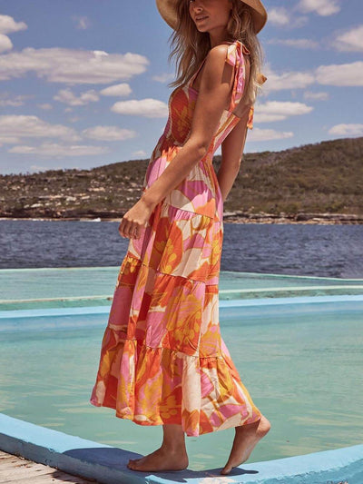Buntes Maxikleid Sommer - Elena
