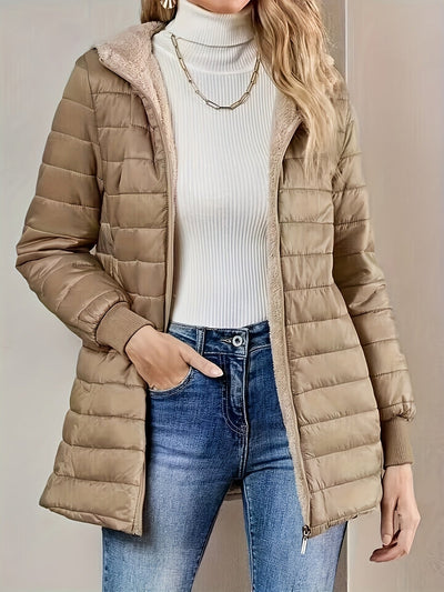 Kapuzenjacke mit Reißverschluss - Lässige Langarmjacke für den perfekten Alltagslook