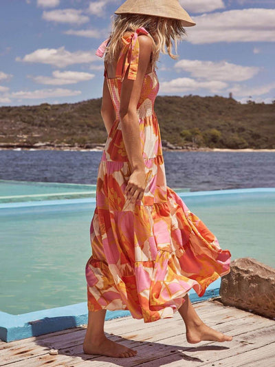 Buntes Maxikleid Sommer - Elena