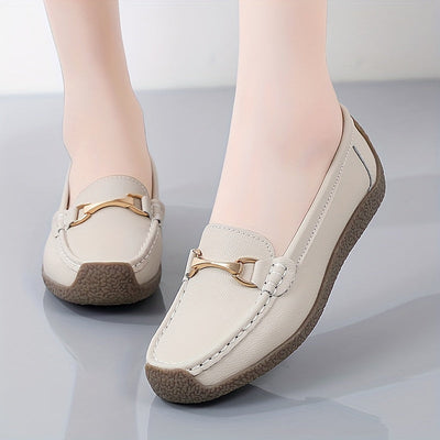 Graue Komfort Loafers - Emilia