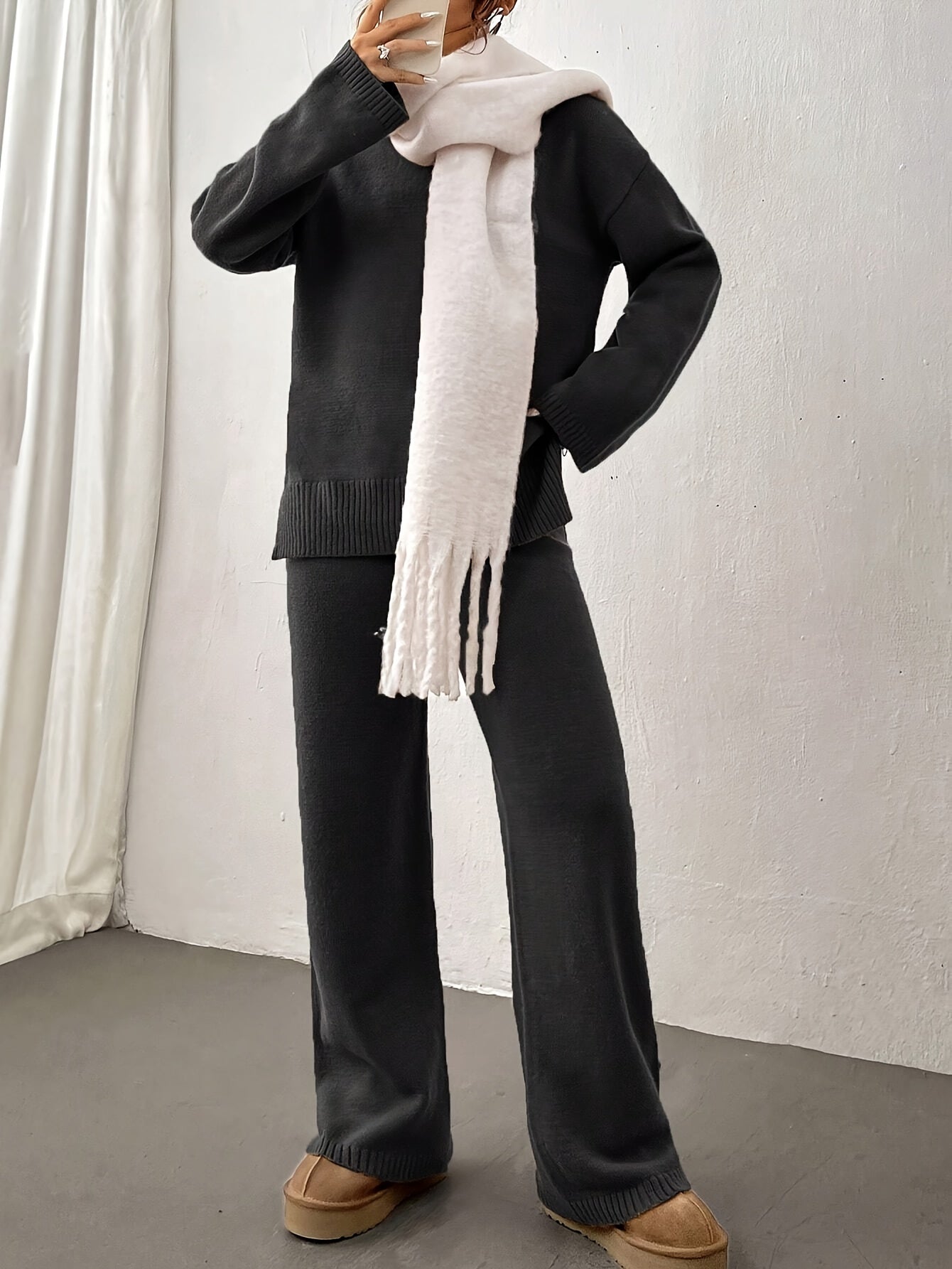 Julia | Stilvoller Strickanzug