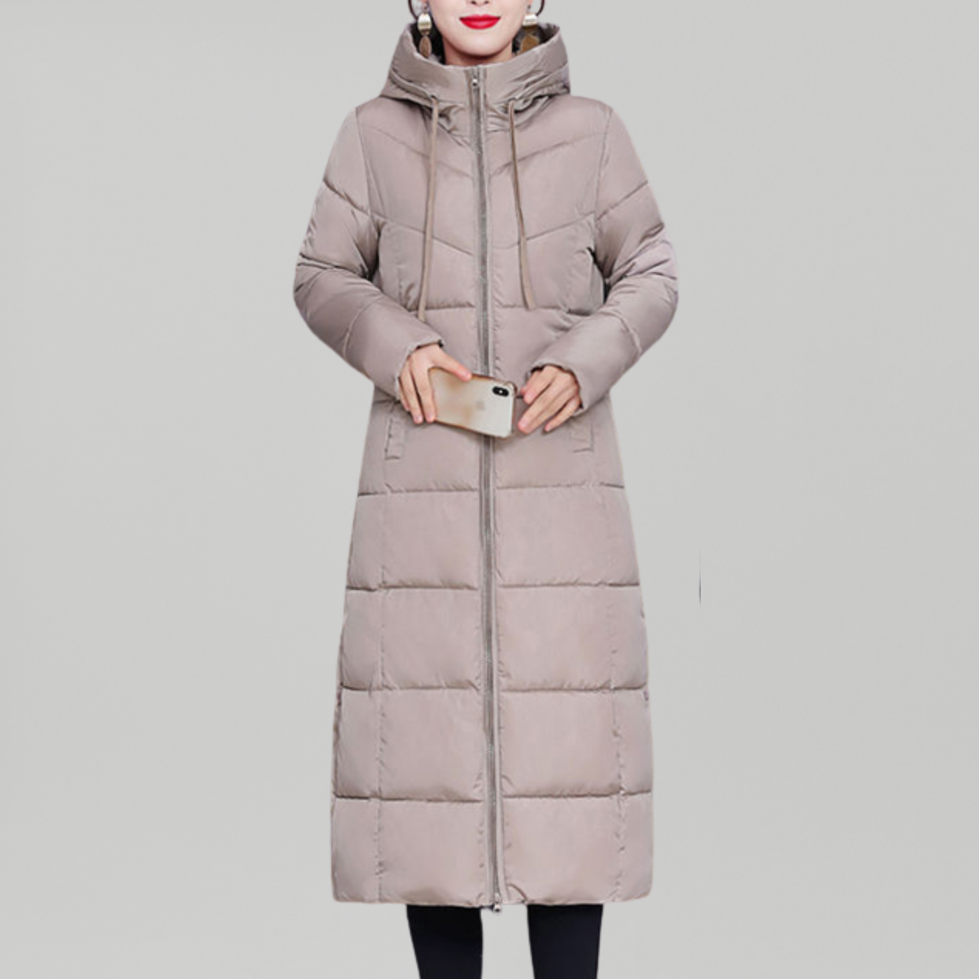 Steppjacke mit Kapuze Puffer Winterjacke