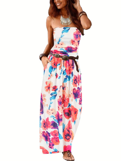 Schwarzes Maxikleid mit Bandeau - Lara