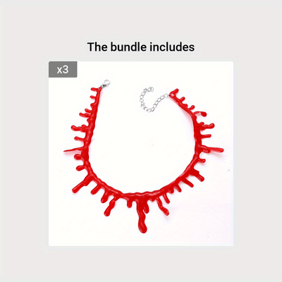 Halloween Horror Blutstropfen Choker
