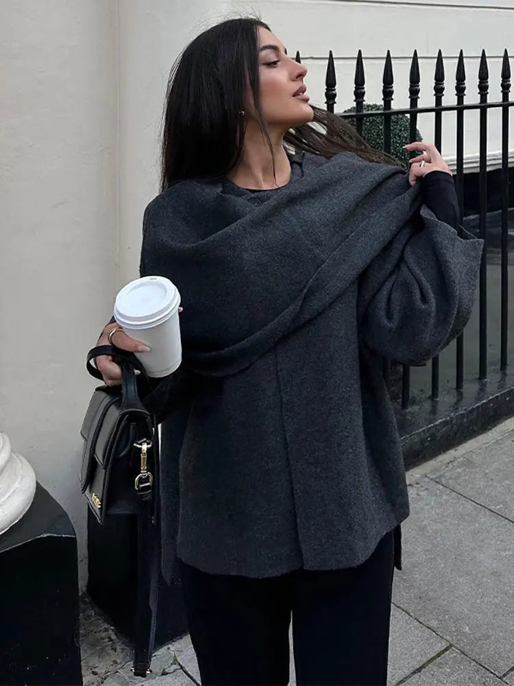 Ella | Elegante Cape-Jacke – Zeitloser Stil und Vielseitige Eleganz