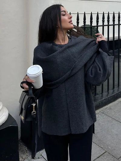 Ella | Elegante Cape-Jacke – Zeitloser Stil und Vielseitige Eleganz