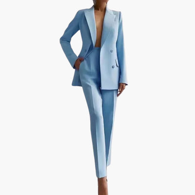 Elegantes Damen Blazer-Ensemble - Taillierter Schnitt mit Hose