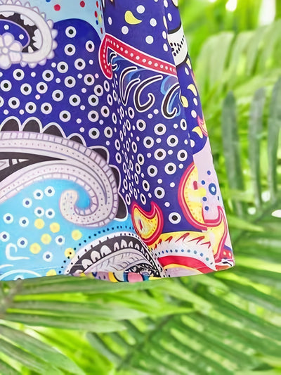 Buntes Boho-Kleid mit Paisleymuster - Mia
