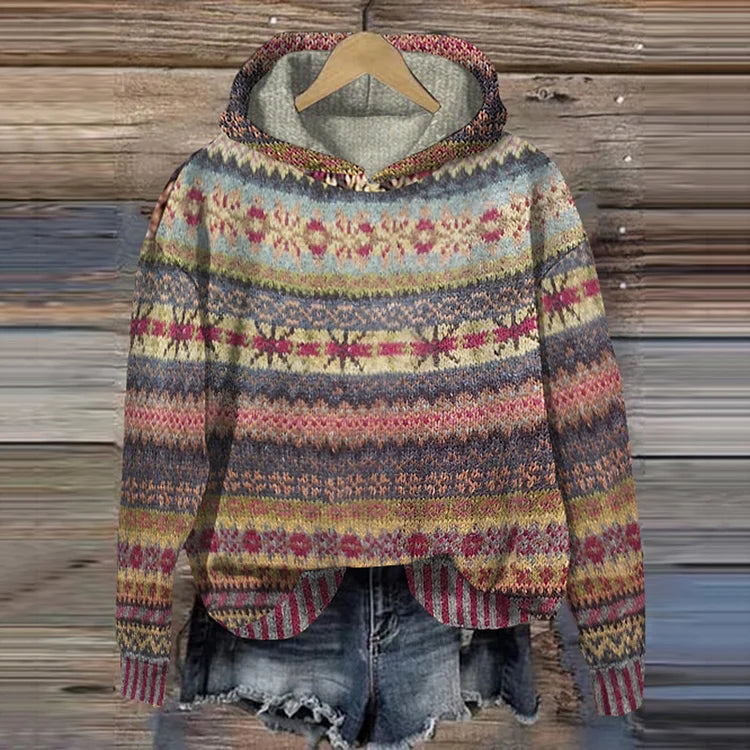Amelia | Stylischer Hoodie mit Norwegermotiv