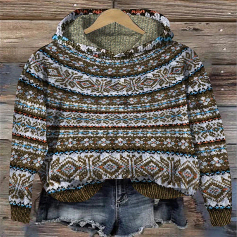 Amelia | Stylischer Hoodie mit Norwegermotiv
