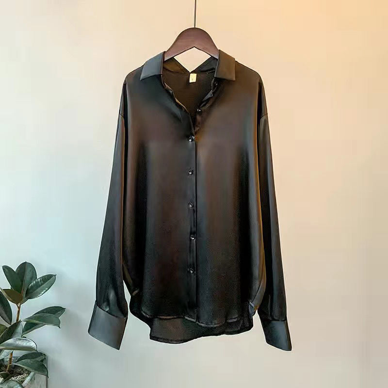 Andrea | Elegante klassische Bluse aus 100 % Seide