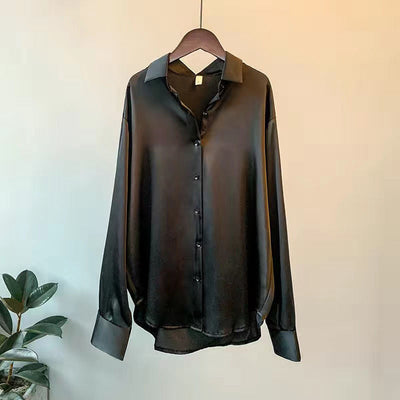 Andrea | Elegante klassische Bluse aus 100 % Seide