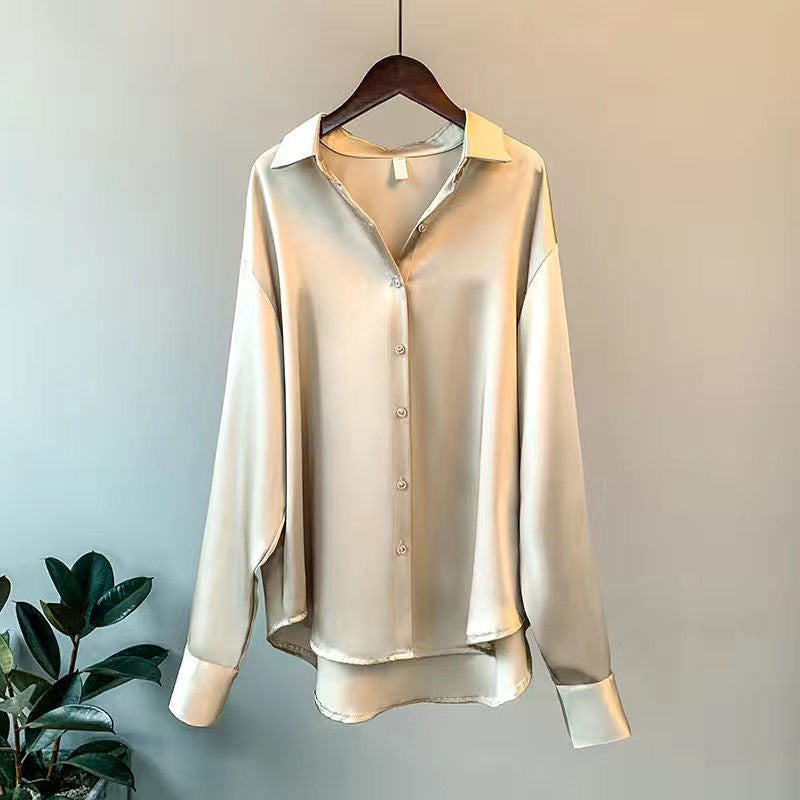 Andrea | Elegante klassische Bluse aus 100 % Seide