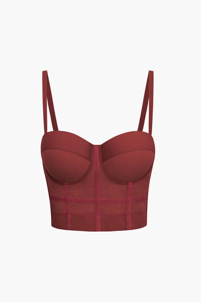 Andrea | Luftiges Mesh Bustier Korsett Top